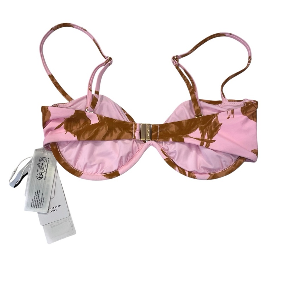 Anthropologie Seafolly Rococo Ruched Split Wire Floral Blossom Bikini Top 4 US - Picture 8 of 13